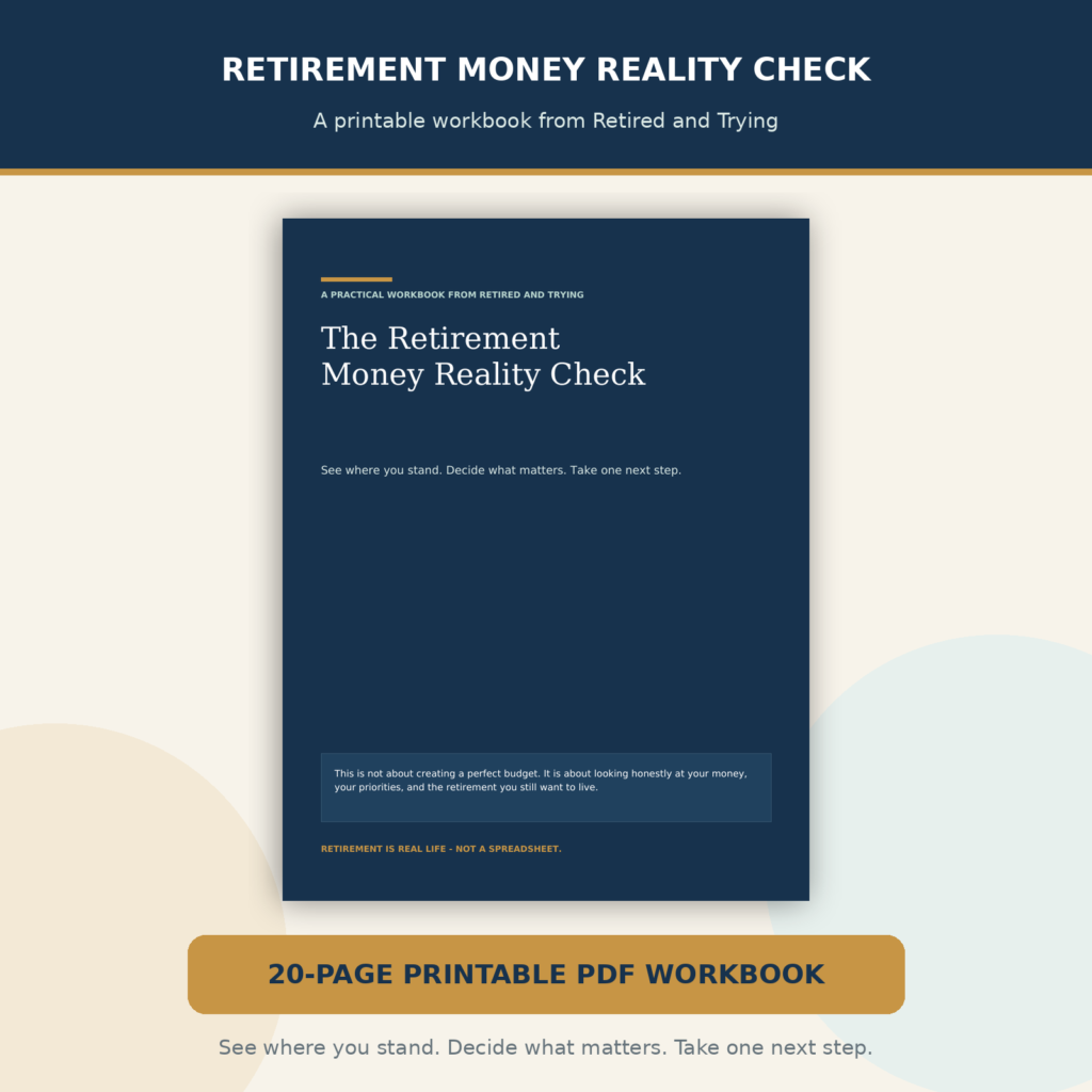 The Retirement Money Reality Check 20-page printable workbook